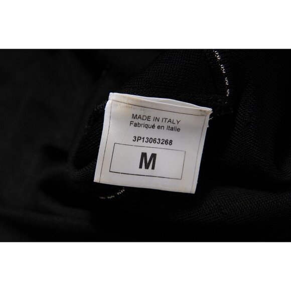 John Galliano Vintage Contrast Stitching Knee Length Dress Medium Black Viscose - Picture 13 of 14